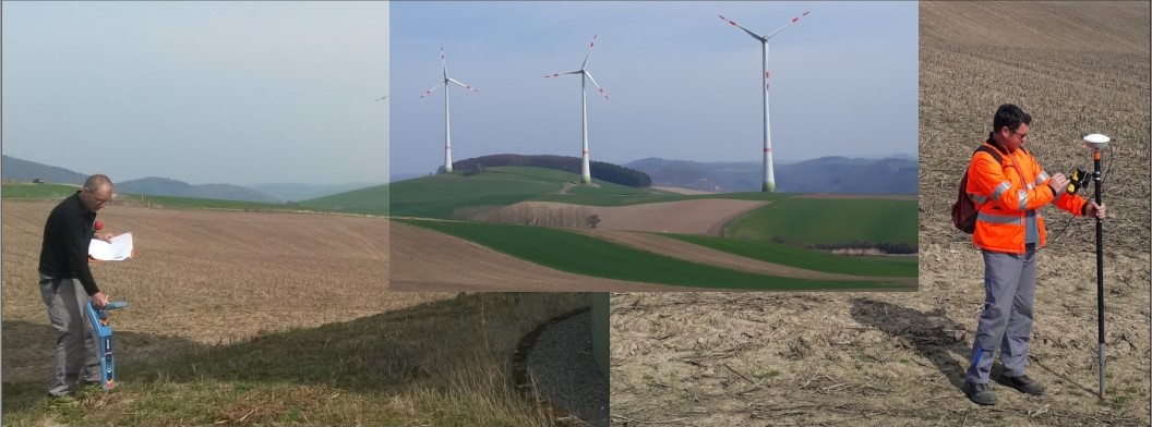 Windpark Leitungsortung